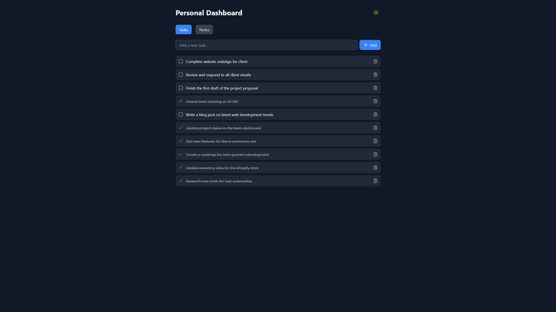 Notes and Tasks App
